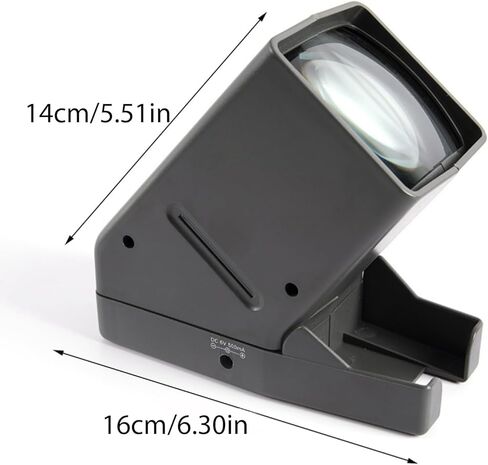عارض شرائح مقاس 35 مم، تكبير 3X وعرض سطح المكتب مضاء بإضاءة LED لشرائح 35 مم ملحقات التصوير الفوتوغرافي للأفلام السلبية in Saudi Arabia
