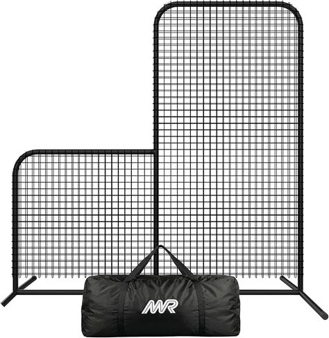 L-Screen Baseball Pitching Screen 7x7FT, Baseball Pitching Net, Baseball Protective Screen, Baseball Softball Screen for Field, Portable Batting Screen, Pitcher Screen Safety Screen for Baseball in Kuwait