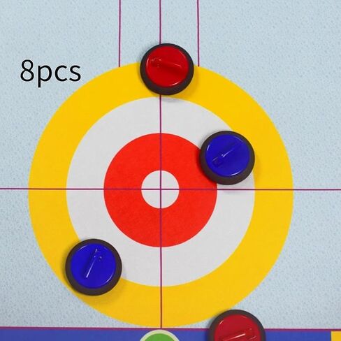 8X Curling Stones Educational Travel Portable Indoor Table Curling Set in Kuwait