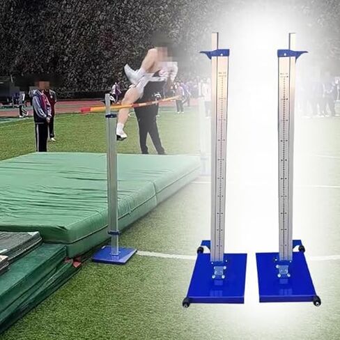 Portable High Jump Standards Pole for Track and Field, Moveable Base High Jump Stand 30-230cm, Athletic Jumping Training Equipment in Kuwait