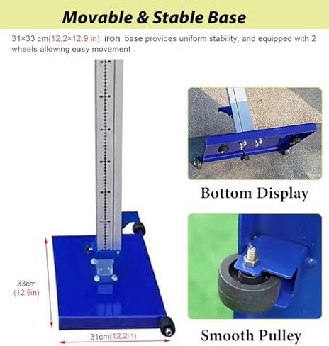 Portable High Jump Standards Pole for Track and Field, Moveable Base High Jump Stand 30-230cm, Athletic Jumping Training Equipment in Kuwait