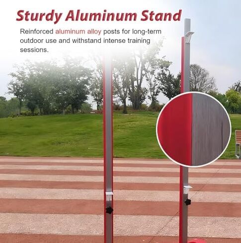 T-Shaped Base Training High Jump Stand, A Pair Jumping Equipment Standards for High School,Essential Jumping Training Posts Pole for Track in Kuwait