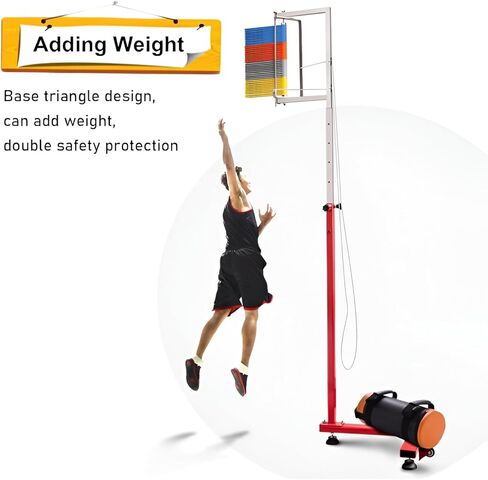 Maximize Your Leap – Safe Adjustable Jump Trainer with Stainless Steel & Anti-Slip Base, Rounded Corner Design for Home, Kids, Basketball Practice and Fitness Workouts in Saudi Arabia