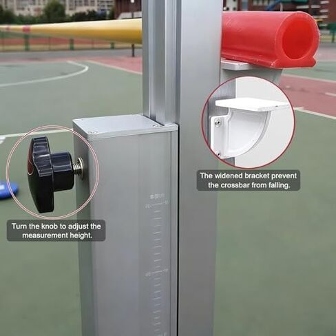 Moveable High Jump Standards for High School, Portable Track & Field Jumping Aluminum Posts, Centimeter Scale High Jumping Tester in Kuwait