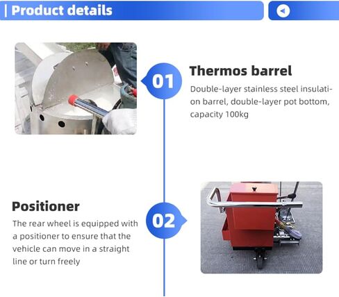 Commercial Grade Cold Spray Line Marking Machine Efficient Road Striper with Stable Pressure System for Urban Road Zebra Crossing and Traffic Safety Lane Marking in Saudi Arabia