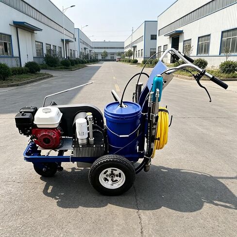 High Efficiency Cold Spray Pavement Marking Machine Multi Purpose Line Striper with Adjustable Nozzle for Stop Line Arrow and Parking Space Marking in Saudi Arabia