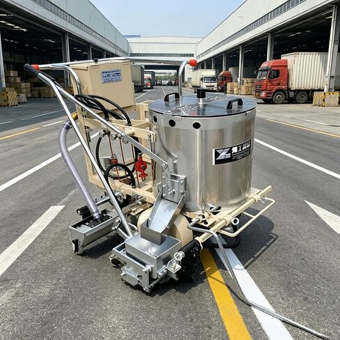 Thermoplastic Marking Machine Multi Functional Hot Melt Line Striper with Interchangeable Moulds for Road Symbols Arrows and Stop Line Marking in Saudi Arabia