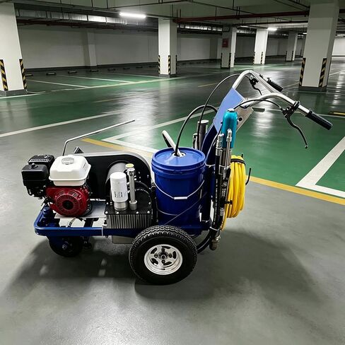 Easy to Use Cold Paint Line Marking Machine User Friendly Road Striper with Intuitive Control Panel for Parking Lot Striping and Small Scale Road Projects in Saudi Arabia
