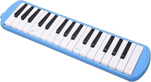 32 Keys Melodica Compact and Portable Musical Education Instrument for All Ages, BluePinkBlack (Blue) in Saudi Arabia