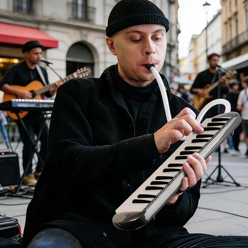 37 Keys Melodica, Portable Air Piano Keyboard with Mouthpiece and Flexible Blowing Tube, for Beginners and Professionals in Saudi Arabia