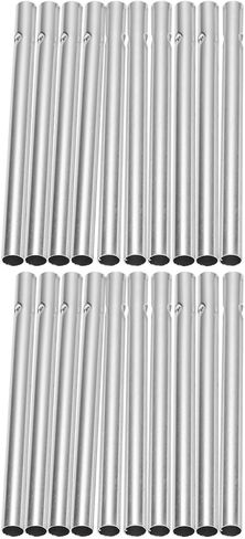 20Pcs DIY Aluminum Wind Chime Replacement Tubes 6Mm Diameter 90Mm Length Wind Chime Making Supplies Outdoor Crafting Materials for Patio and Garden in Saudi Arabia