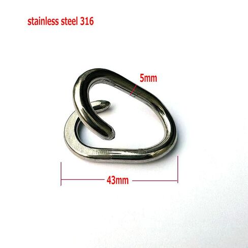 Repair Lap Link Stainless Steel 304 Chain Repair Links 5mm 3/16" Chain Link,2 Pack in Saudi Arabia