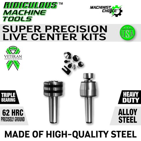 5MT Super Precision Live Center Kits (0.0004) T.I.R. Machinist Choice in Kuwait