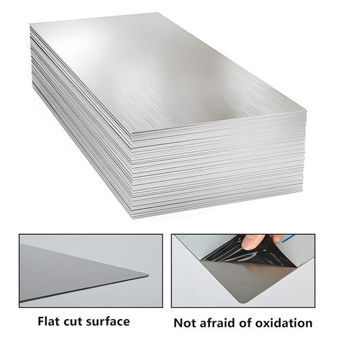 430 Stainless Steel Sheet 48x48 Inches 24 Gauge Metal Plates Panel for Magnetic Board, Food Truck, Kitchen, Crafting, and Garage Use with Protective Film in Kuwait