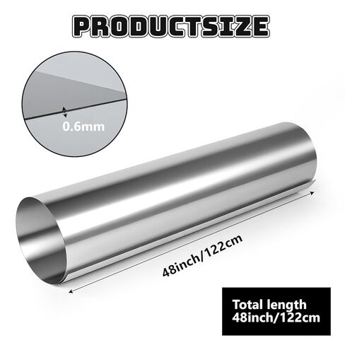 430 Stainless Steel Sheet 48x48 Inches 24 Gauge Metal Plates Panel for Magnetic Board, Food Truck, Kitchen, Crafting, and Garage Use with Protective Film in Kuwait