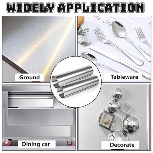 430 Stainless Steel Sheet 48x48 Inches 24 Gauge Metal Plates Panel for Magnetic Board, Food Truck, Kitchen, Crafting, and Garage Use with Protective Film in Kuwait