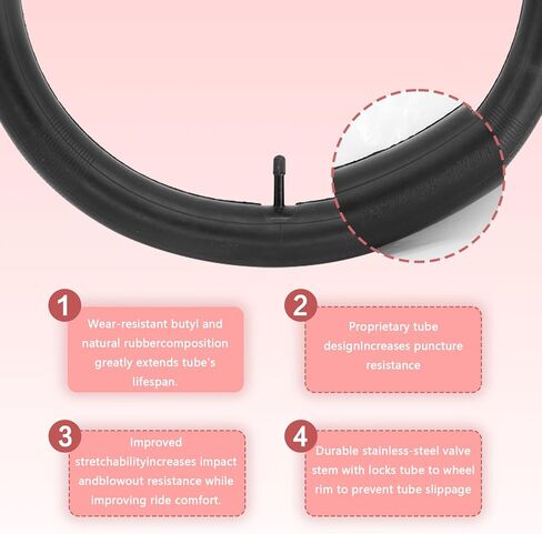 (2 Pack) 18x2.125/2.40 Bike Tubes 18 inch Off-Road Bicycle Inner Tube in Saudi Arabia