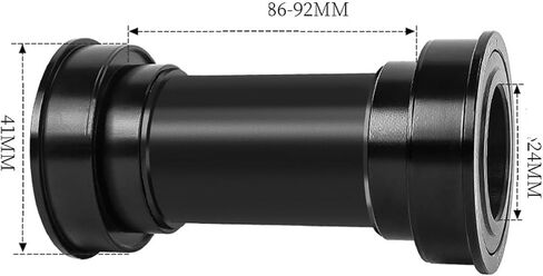 Pressfit Bottom Bracket for BB86/BB92 (41mm) | Ceramic Bearings | 24mm Axle | Includes Adapter & Spacers | Lightweight Aluminum in Saudi Arabia