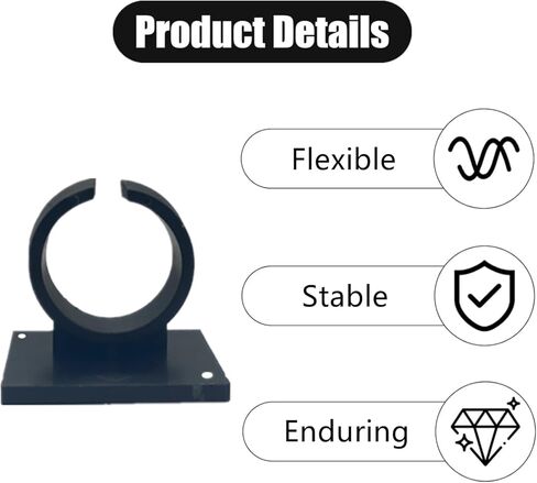 4 PCS Microphone Clips Universal Microphone Holders Microphone Bracket Clips Microphone Stand Hooks Microphone Wall Mount with Square Adhesive Backing for Home, Office, Hotel, Karaoke(Black) in Kuwait