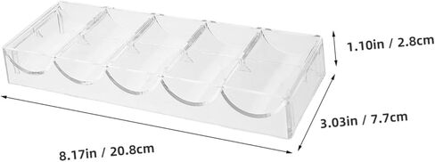 VICASKY 2 Pack Acrylic Poker Chip Trays 100 Chips Storage Organizer for Home Games in Kuwait
