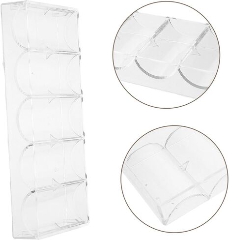 VICASKY 2 Pack Acrylic Poker Chip Trays 100 Chips Storage Organizer for Home Games in Kuwait