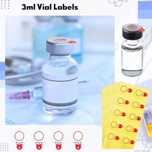 100 Pcs Clear Circle Stickers for Sealing Vial Labels Leak-Proof Self Adhesive Transparent Stickers for 13 mm Aluminum Plastics Caps 3 ml Vial Caps in Kuwait
