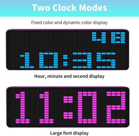 Diyeeni Music Spectrum Display, 16x24 384 RGB LED Display, 20 Dynamic & 7 Color Effects - Precise Sound Level Meter for Musicians and Audio Enthusiasts, Support Audible Cable Control in Saudi Arabia