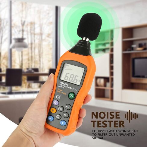 Sound Meter DB Sound Pressure Level Meter 30-130 dB Digital Decibel Audio Noise Tester with LCD Backlight Display in Kuwait