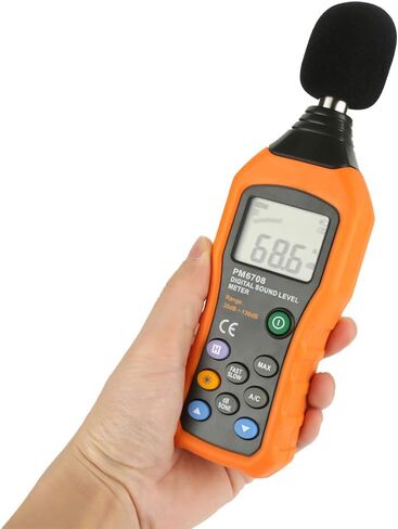 Sound Meter DB Sound Pressure Level Meter 30-130 dB Digital Decibel Audio Noise Tester with LCD Backlight Display in Kuwait