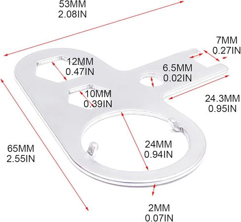 زنبق براون الفولاذ المقاوم للصدأ K نوع لإزالة تثبيت طقم تصليح الغوص BCD قوة نافخة أداة الملحقات أداة الغوص للبالغين in Kuwait