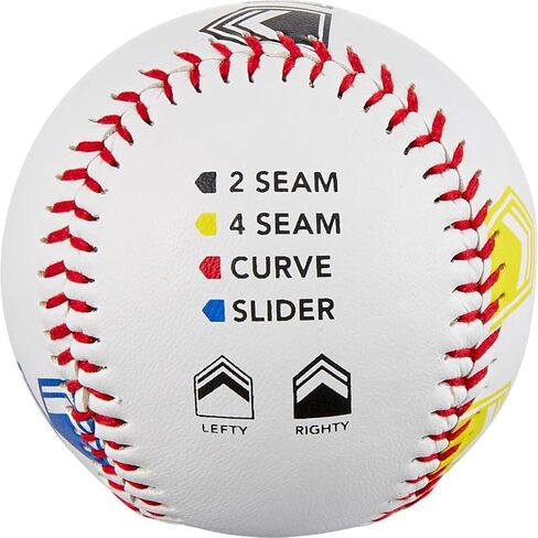 SKLZ Pitch Training Baseball with Finger Placement Markers, White, 1 in Kuwait