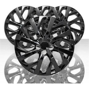 Set of 4 16" 16 Spoke Wheel Covers for Toyota Corolla LE 2017-2019 - Gloss Black in Kuwait