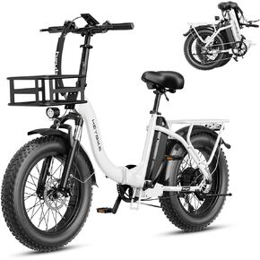 دراجة كهربائية Heybike Ranger 2.0 قابلة للطي للبالغين، دراجة إلكترونية بإطارات سميكة مقاس 20 بوصة × 4 مع محرك ذروة بقوة 1400 وات، وسرعة قصوى تبلغ 28 ميلًا في الساعة، وبطارية قابلة للإزالة بقدرة 600 وات في الساعة، ومدى يصل إلى 65 ميلًا، ونظام تعليق أمامي خ in Kuwait