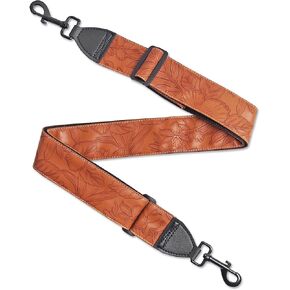 QIELIZI Banjo Strap Purse Strap Crossbody Guitar Strap For Shoulder Handbag With Gunmetal Hardware(1-Brown) in Kuwait