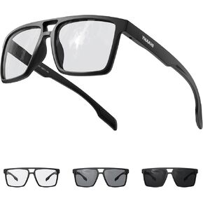 Photochromic Sunglasses for Men Women, UV Transition and Proteciton. ANSI Z87.1 for Sports Running and Work safety in Saudi Arabia