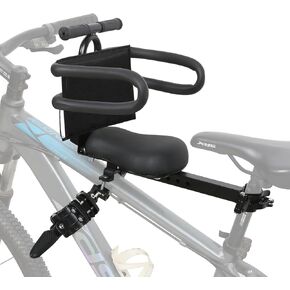 Kids Bike Seat Front Mounted and Handlebar Child Bike Seat with Half Guardrail Detachable Toddler Bicycle Seats with Foot Pedals for Children 1~5 Years Compatible with All Adult MTB in Kuwait