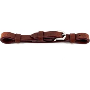 Premium Leather Curb Strap with Stainless Steel Buckle in Kuwait