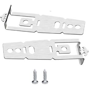 2-Pack WD01X27759 Dishwasher Mounting Bracket, Compatible with GE Dishwashers, Stainless Steel Bracket with Screws, Dishwasher Accessories for Countertop & Cabinet Installation in Kuwait