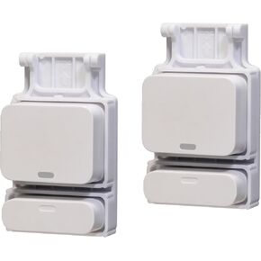 Garage Door Bracket Compatible with SimpliSafe Entry Sensor, Easy Setup, Durable Build, Pre-Installed Double-Sided mounting Tape & Pre-Cut Holes (Screws Included) (2 Pack) in Kuwait