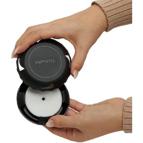 أقراص إزالة الروائح من فابورتيك، 2 حامل EZ-Twist مع 2 قرص عطر EZ-Disk، رائحة تحييد الرائحة، أسود in Kuwait