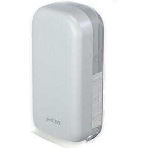 MOTIVE Shabbos Toilet Paper Dispenser, Holds up to 600 Sheets, Pre Cut Shabbos Tissue Dispenser with Lock Key, Adhesive or Drilling Compact Wall Mount, Easy Installation for Bathroom (White) in Kuwait