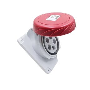 PKF16F735 مقبس صناعي مائل مخفي مقاوم للماء 415 فولت (16A 6h IP67 5P أحمر) in Kuwait