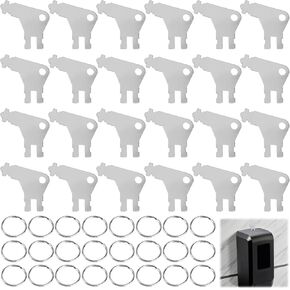 24 Pcs Universal Paper Towel Dispenser Key, Zinc Alloy Replacement Keys Compatible with Georgia Pacific, San Jamar Restroom Dispensers, Paper Towel Key for Janitors, Facility Managers in Kuwait