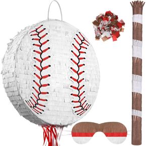 Ferraycle Baseball Number 1 Piñata for 1st Birthday Party Decorations Piñata Birthday Party Supplies for Boys with Blindfold Stick Confetti in Kuwait