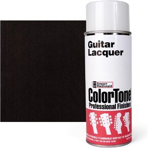 طلاء غيتار ColorTone Aerosol، أسود Sunburst - رذاذ النيتروسليلوز للتشطيبات النهائية لأشعة الشمس السوداء - سريع الجفاف ومتين - طلاء جيتار احترافي - علبة 13 أونصة (3889) in Kuwait
