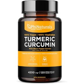 مستخلص الكركم والفلفل الأسود - 1500 ملغ لكل جرعة [120 كبسولة] مع مسحوق الكركم العضوي والبيوبيرين in Kuwait