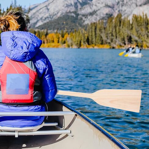 Wooden Canoe Paddle 19.5 Inch Lightweight Sturdy Wood Oar for River Boating and ’ Manual Rowing, 0.5m Length, 10cm Wide, 2cm Thick, Unisex Outdoor Water Sports in Kuwait