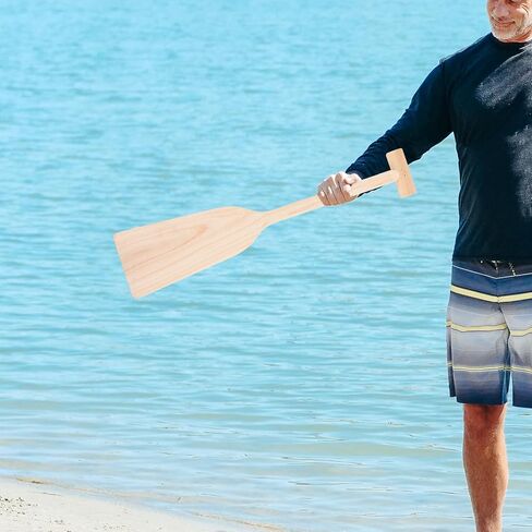 Wooden Canoe Paddle 19.5 Inch Lightweight Sturdy Wood Oar for River Boating and ’ Manual Rowing, 0.5m Length, 10cm Wide, 2cm Thick, Unisex Outdoor Water Sports in Kuwait
