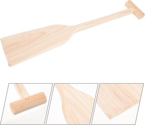 Wooden Canoe Paddle 19.5 Inch Lightweight Sturdy Wood Oar for River Boating and ’ Manual Rowing, 0.5m Length, 10cm Wide, 2cm Thick, Unisex Outdoor Water Sports in Kuwait