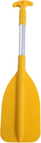 Telescoping Boat Paddle, Lightweight Canoe Oar with Contoured Handle for Small Hands, Water Spray Function, Adjustable Aluminum Alloy Shaft 65cm to 110.5cm in Kuwait